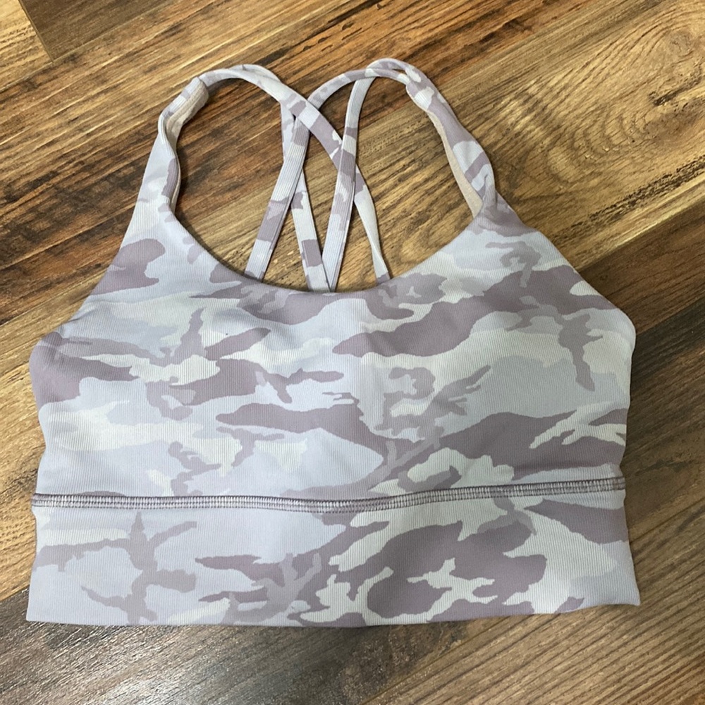Lululemon Purple Camo Luxtreme Bra